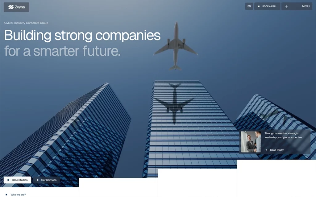 Corporate theme demo preview two