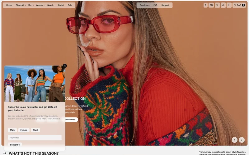 Fashion WooCommerce theme demo preview